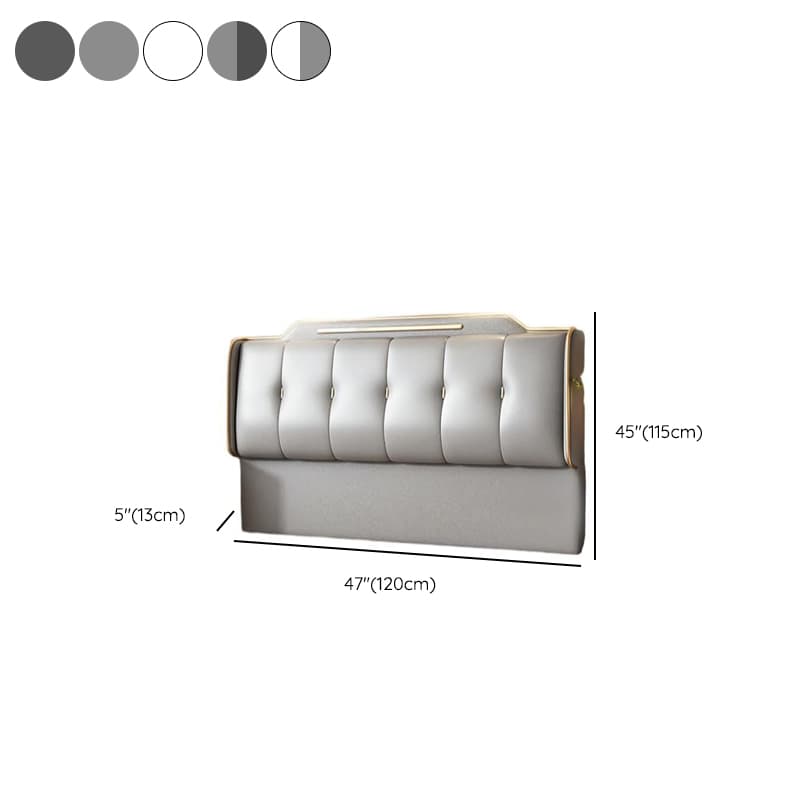 Art Deco Style Panel Headboard in Pine Wood with No Distressing, Rectangle Shape for Queen/Full/Twin XL Bed, Featuring Sponge Upholstery and Standard Height thumbnail 11