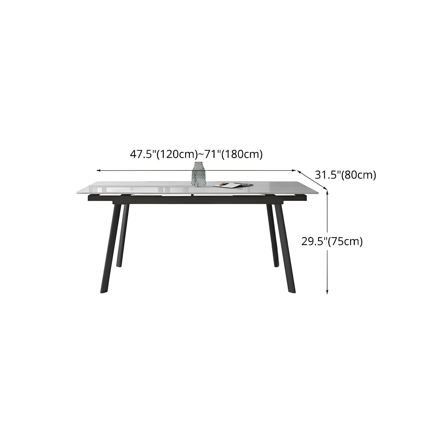 Contemporary 1/4/5/7 Pieces Dining Set Rectangle Dining Table Set with 4 Legs thumbnail 12