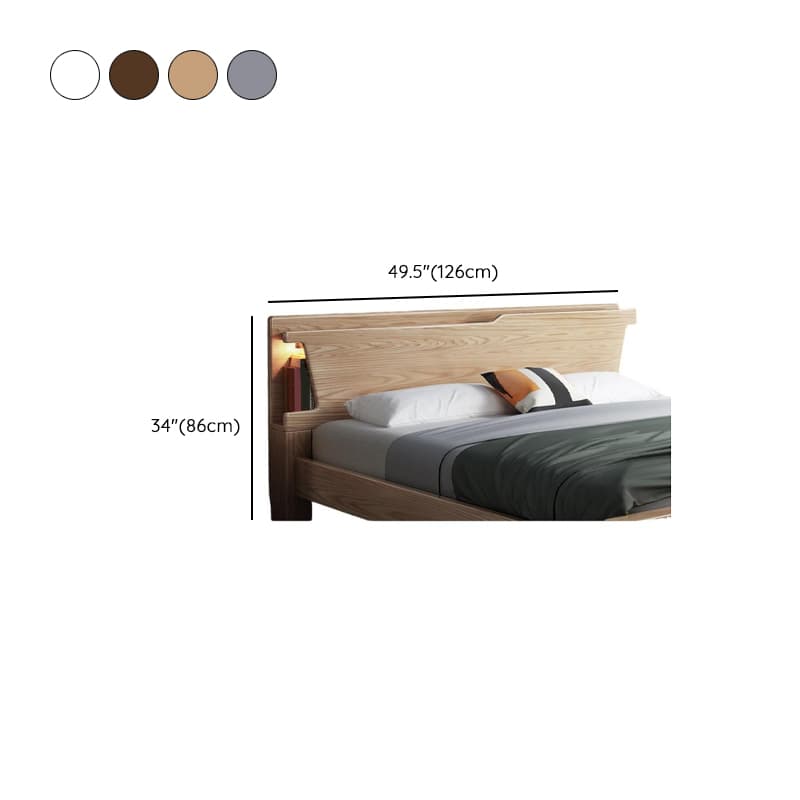 Modish Rubberwood Wingback/Panel Headboard in Rectangle/Camelback Shape for King/Queen/Full Bed, Free-standing Standard with No Distressing and Standard Height thumbnail 14