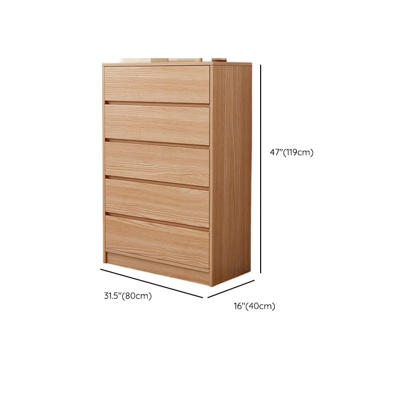 Natural Simplistic Natural Wood Double Dresser/Bachelor Chest/Lingerie Chest with 6/8/5 Drawers in Horizontal/Vertical Orientation thumbnail 19