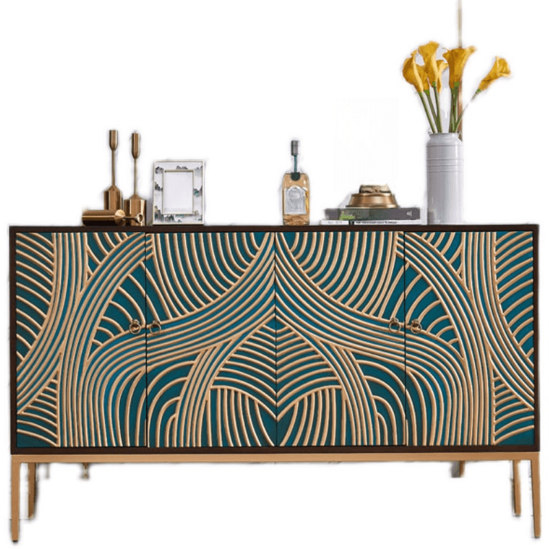 Art Deco Style Unattached Utility Cabinet with Cabinet Rings for Sitting Room thumbnail 6