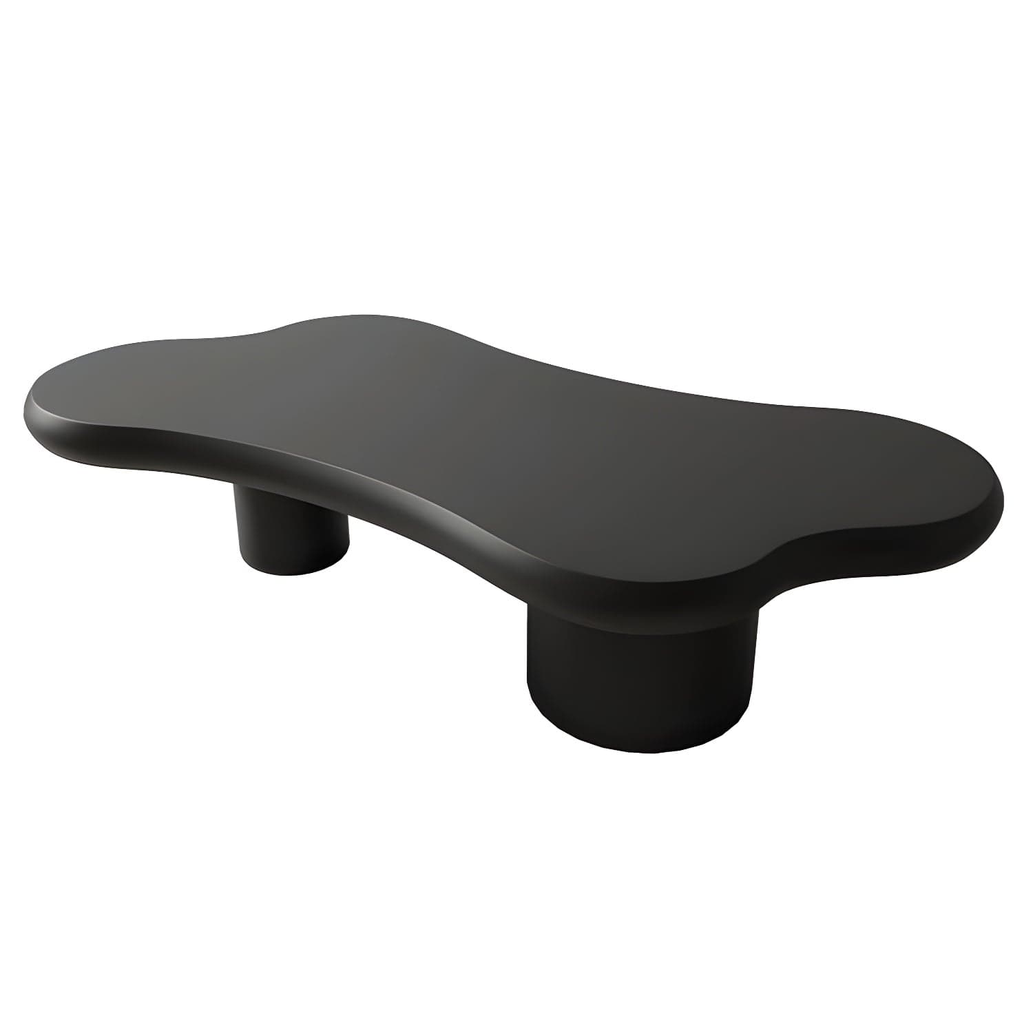 Cloud Shape Coffee Cocktail Table in Solid Wood Modern Style thumbnail 2