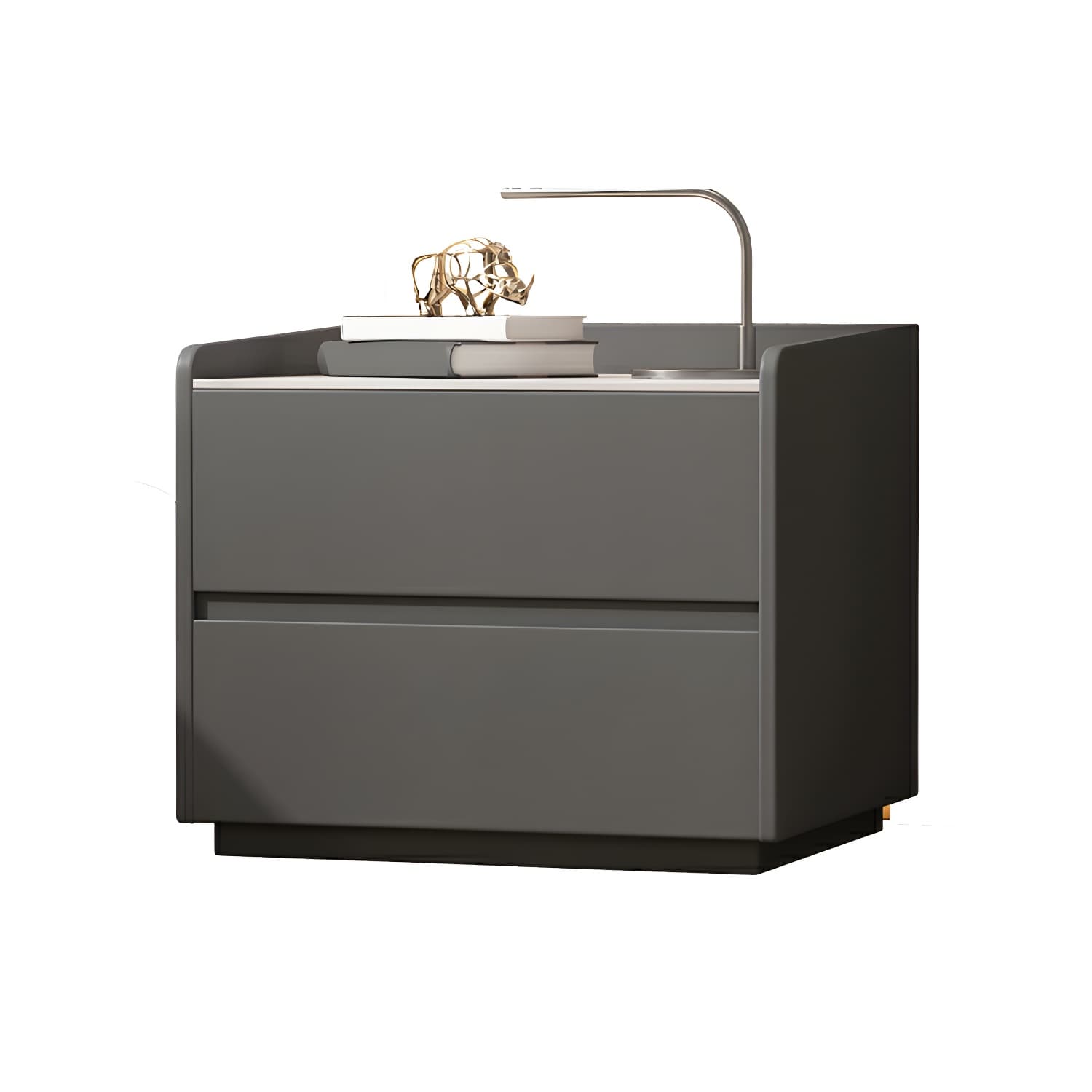 White Slate Countertop Nightstands Increase The Surrounding Height to Prevent Falling thumbnail 15