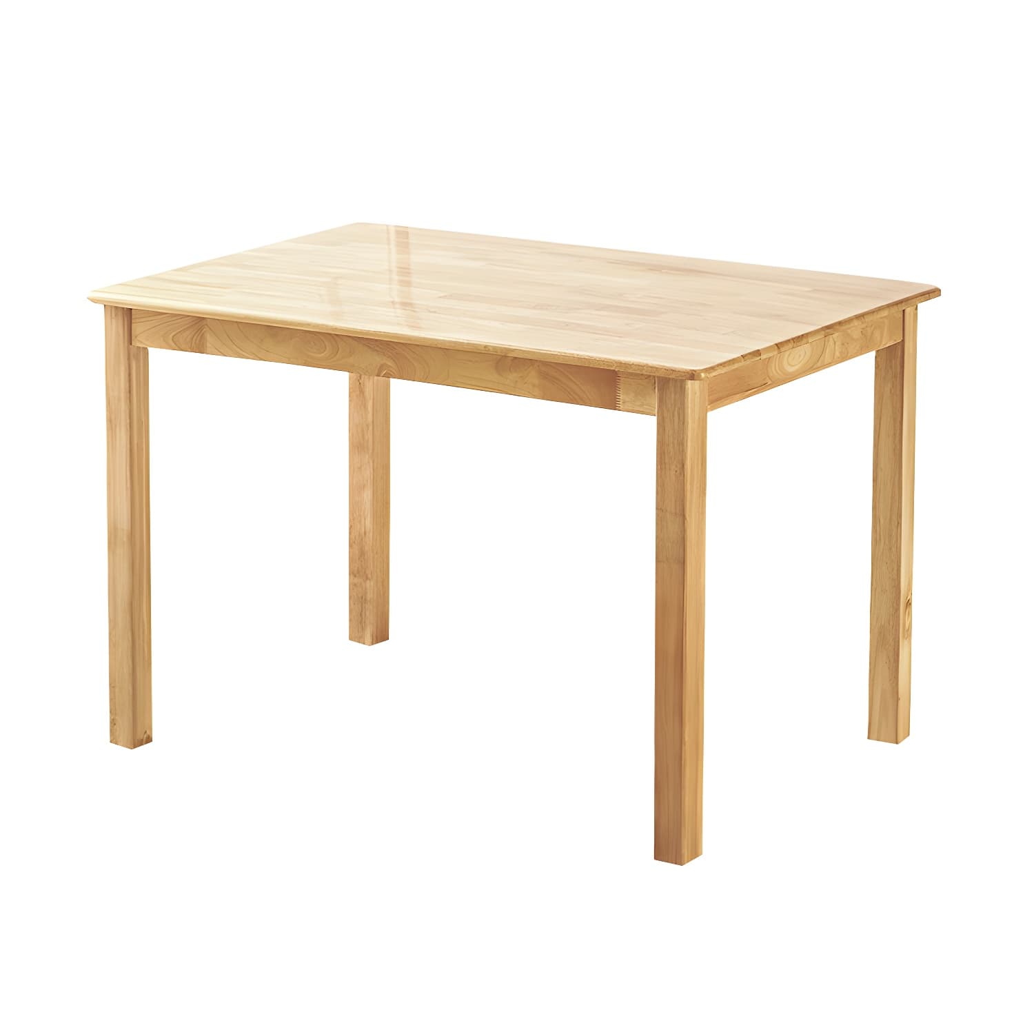 Elegant Scandinavian Natural Oak Wood Dining Table - Slim Legs, Standard Height for Kitchen & Dining thumbnail 5