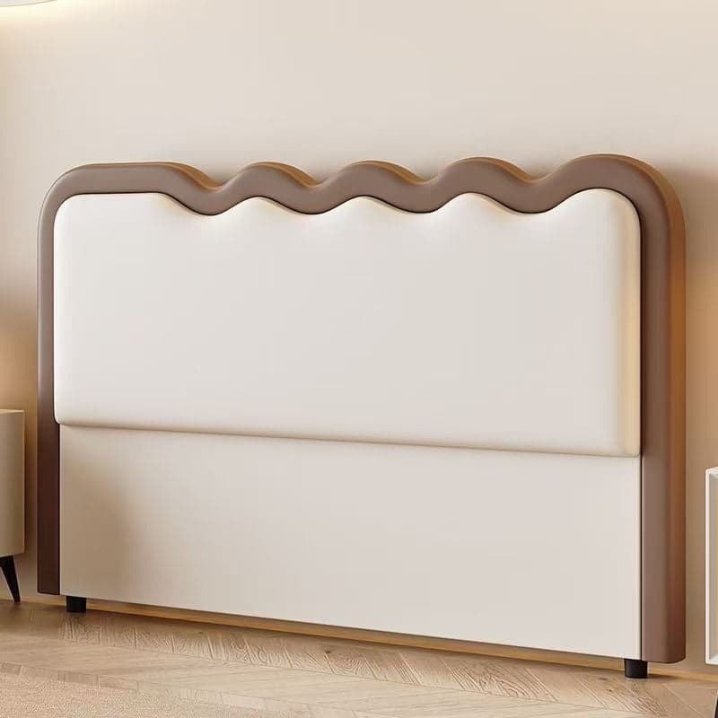 Modish Style Panel Headboard with No Distressing in Timber for King/Queen/Full Bed, Featuring Sponge Upholstery Fill, Free-standing Installation, and Standard Height thumbnail 4