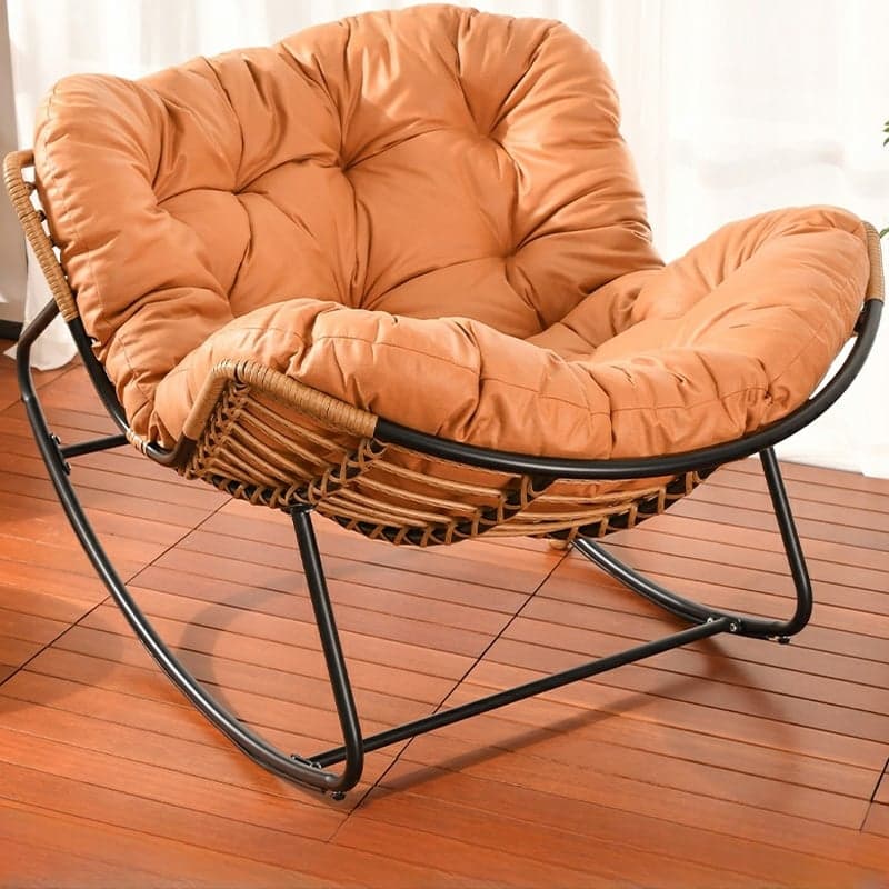 Ergonomic and Stationary Cotton Nursery Recliner with Back thumbnail 3