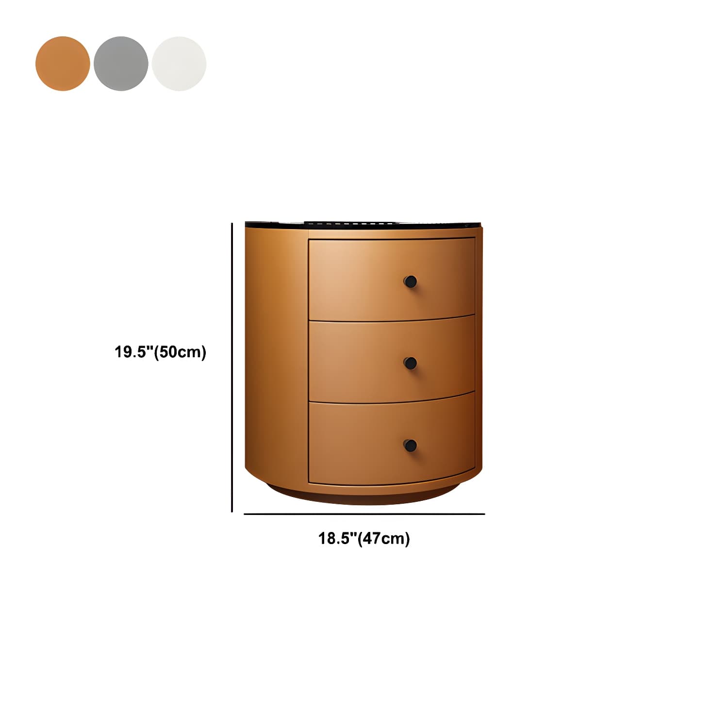 Modern Faux Leather Nightstand Table Solid Wood Drawer Storage Bed Nightstand thumbnail 14