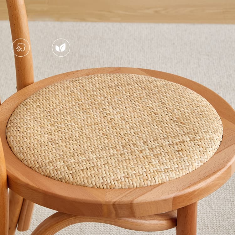 Scandinavian Wooden Side Chair with Standard Height and Armless Design thumbnail 16