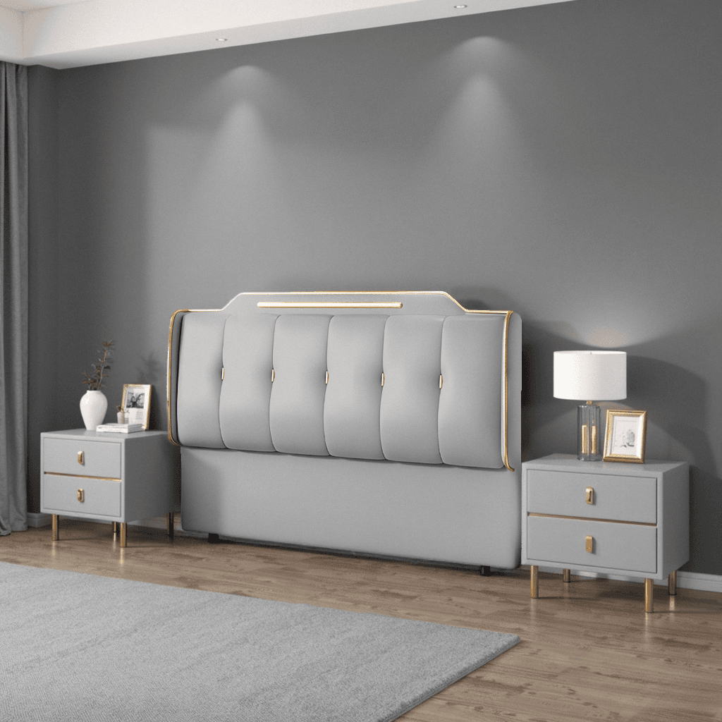 Simplistic Wingback Headboard with Camelback Shape for Queen Bed, Piled Tufted, Standard Height, Sponge Upholstery Fill, No Distressing thumbnail 10