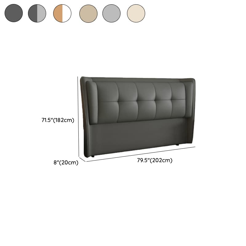 Trendy Panel Headboard with No Distressing, Piled Tufted Rectangle Design for King/Full Bed, Featuring Sponge Upholstery and Standard Height thumbnail 12