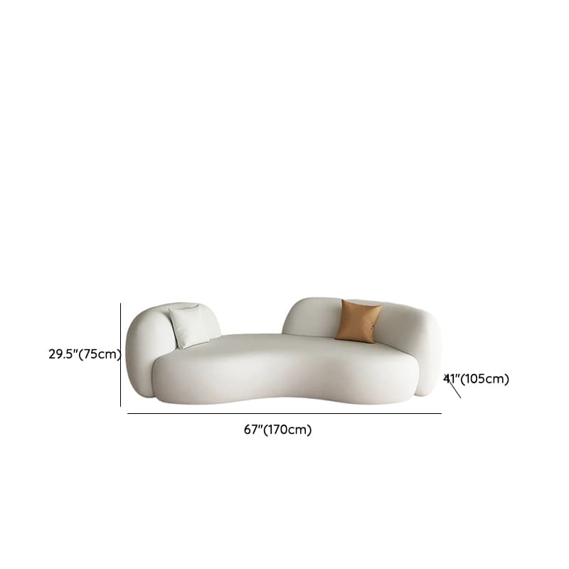 Scandinavian Style Standard 21-28 inches White Wood Sofa Without Storage, No Distressing thumbnail 13