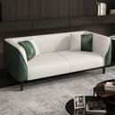 Color off-white/Dark Green