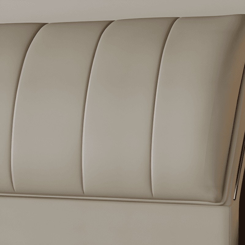 Trendy Panel Headboard in Natural Wood with No Distressing, Rectangle Shape for Queen/Full Bed, Featuring Sponge Upholstery and Standard Height thumbnail 11