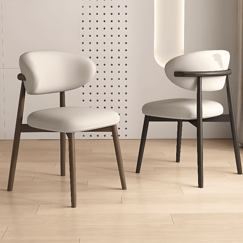 Dining Room Sturdy Outlined Side Chair for Comfortable Seating thumbnail 7