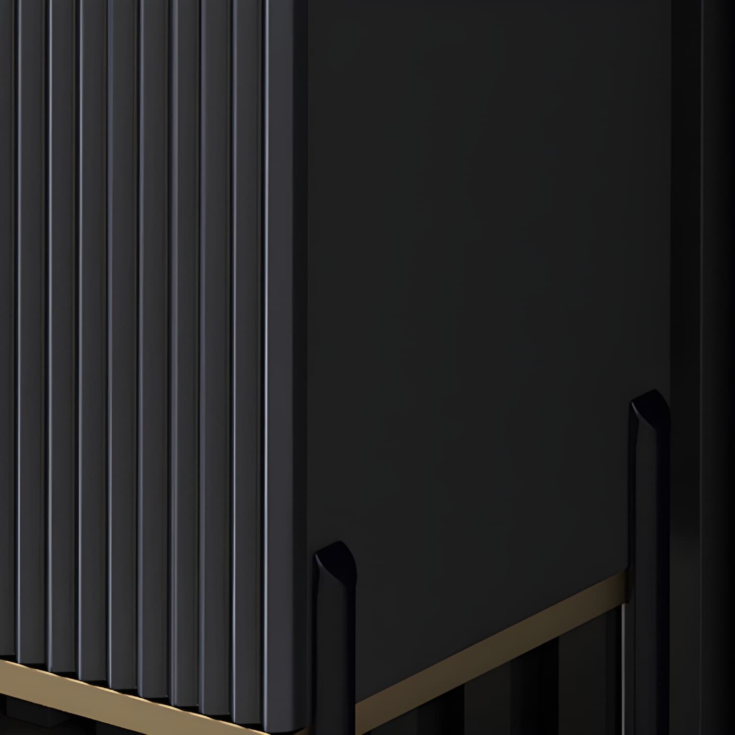 Artificial Wood Sideboard Glam Sideboard with Doors for Living Room thumbnail 12