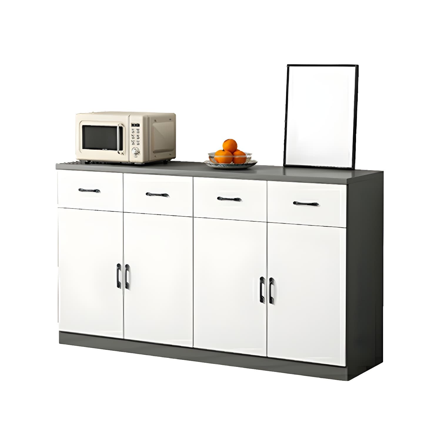 Modern Wood Sideboard Credenza with Drawers and Cabinets - Functional Storage Solution thumbnail 14