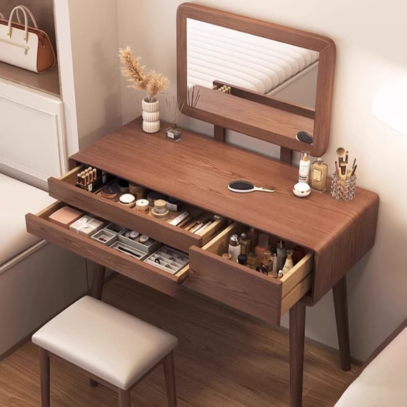 With Desk Antique No floating Push-Pull Makeup Vanity thumbnail 7