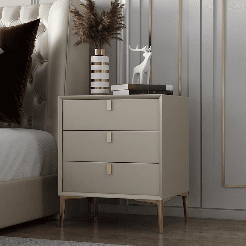 Modern Lumber Nightstand With Drawer Storage & Leg, 3 Drawers/2 Drawers thumbnail 19