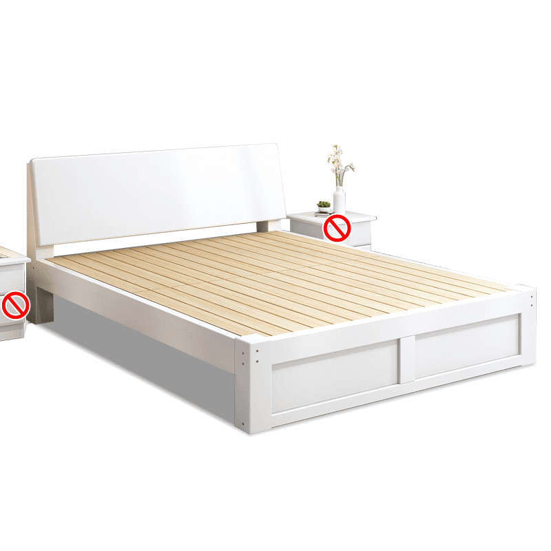 Casual Pine Wood Cabinet Bed/Pallet Bed Frame with 2 Drawers thumbnail 2