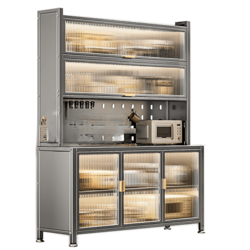 Modern Alloy Kitchen Storage, Alterable Shelf & Functional Storage Cabinet, 4 Doors/3 Doors/5 Doors, Standard thumbnail 5