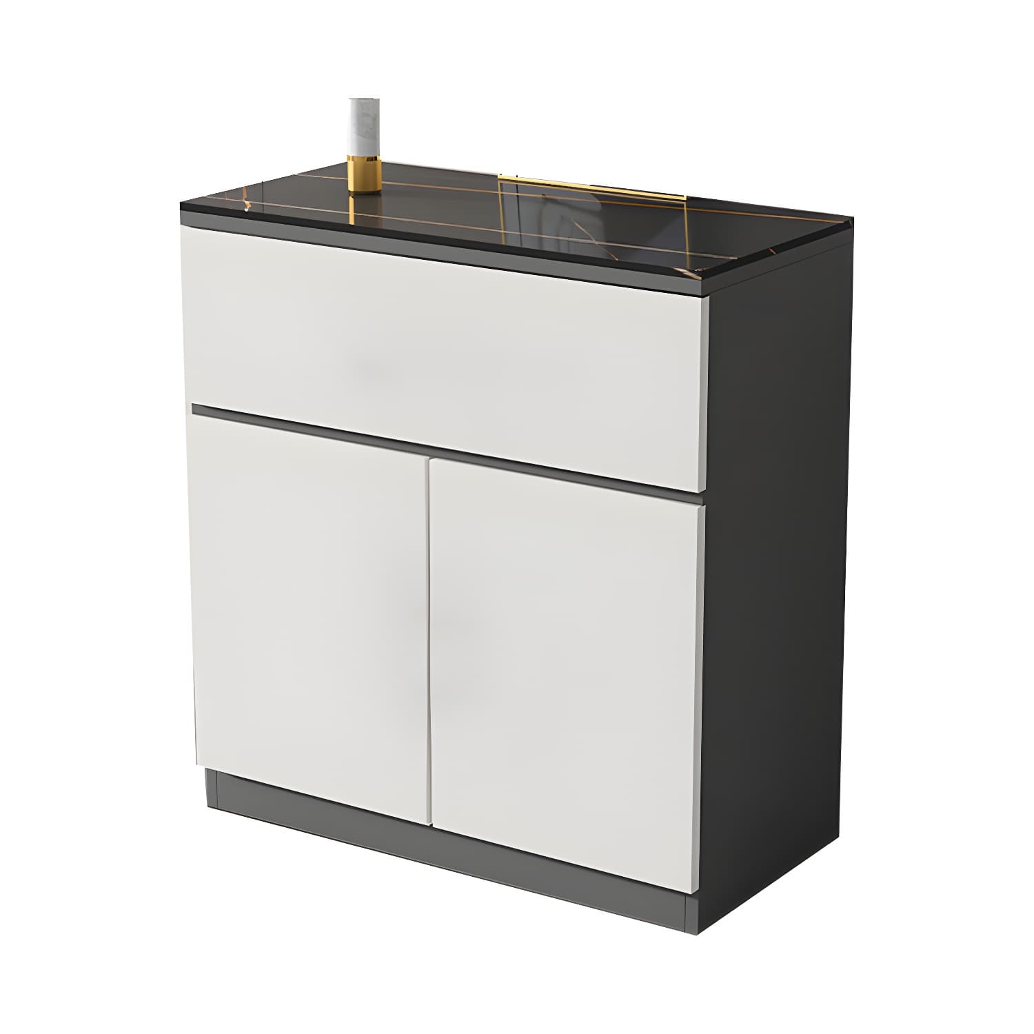 Contemporary Stone Top Sideboard Cabinet with Drawer and Door thumbnail 7
