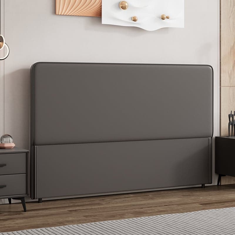 Modish Style Panel Headboard with No Distressing in Timber, Rectangle Shape for King/Queen/Full Bed, Featuring Sponge Upholstery Fill and Standard Height thumbnail 1