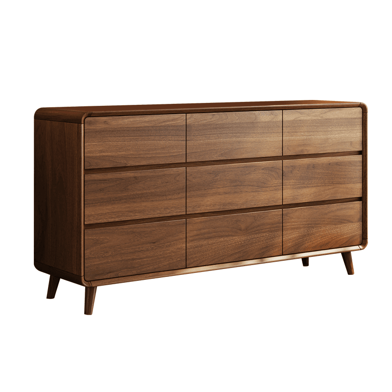 Cocoa Modern Simple Style Manufactured Wood Double Dresser/Bachelor Chest/Semainier with 6/3/5 Drawers Horizontal/Vertical thumbnail 4