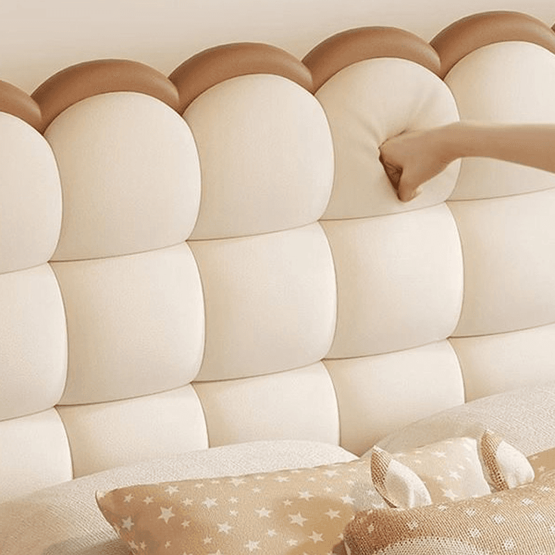 Solid Color Storage Included Panel Bed with Stitch-tufted Panel Headboard and Sponge Upholstery thumbnail 6