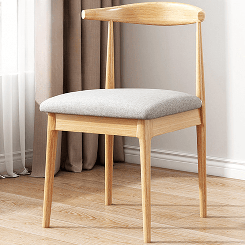 Rectangular Dining Table Set with Recycled Wood Fixed Table, Padded Chair Back, and Separable Design thumbnail 6