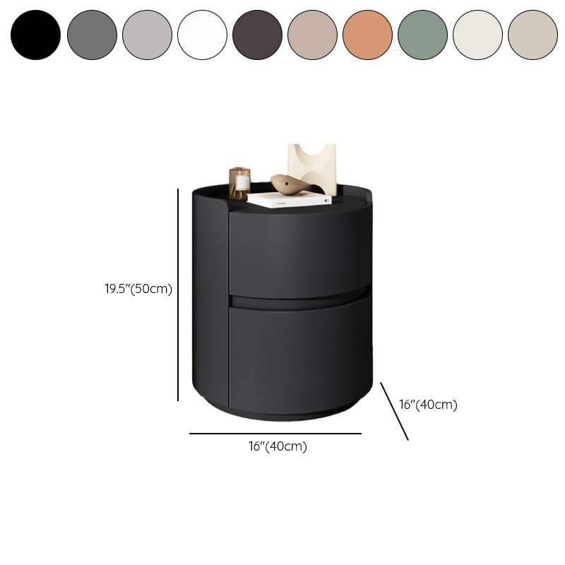Simple 2 Tiers Nightstand With Drawer Organization, 2 Drawers thumbnail 27