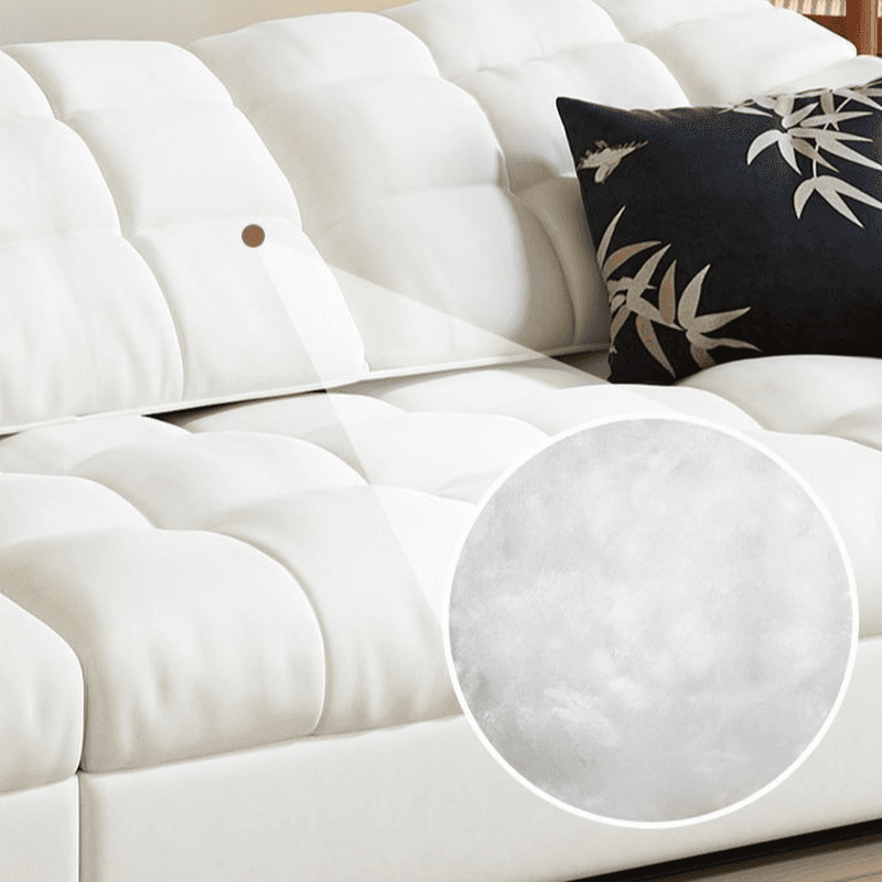 L-Shape/Straight White Sofa/Sofa Recliner with Under-seat Storage and Left/Horizontal Orientation thumbnail 5