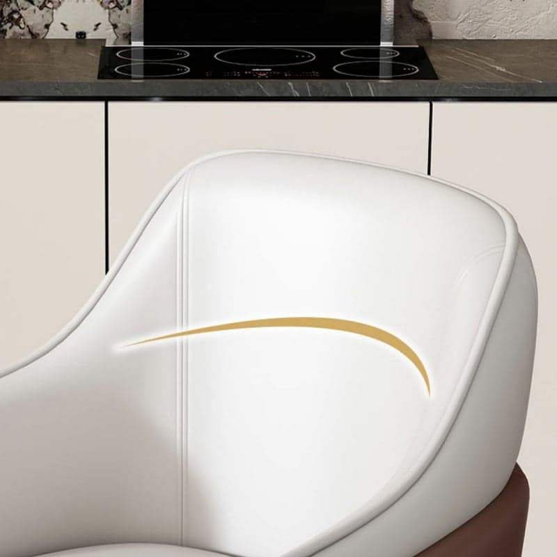 Stylish Modern Sloped Arm Chair for Kitchen & Dining with Low Back and Arms thumbnail 13