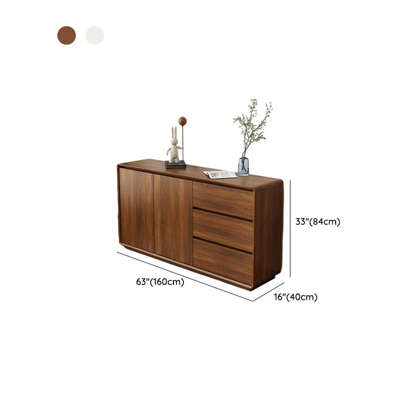 Ground Sideboard with 3 Drawers, Cupboard, Standard/Narrow Size, Timber Countertop, Adjustable Shelving, and 2 Doors/1 Door thumbnail 15