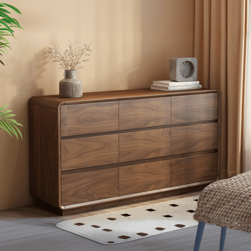 Cocoa Casual Rubberwood Double Dresser/Lingerie Chest with 6/9/5 Drawers Horizontal/Vertical thumbnail 16