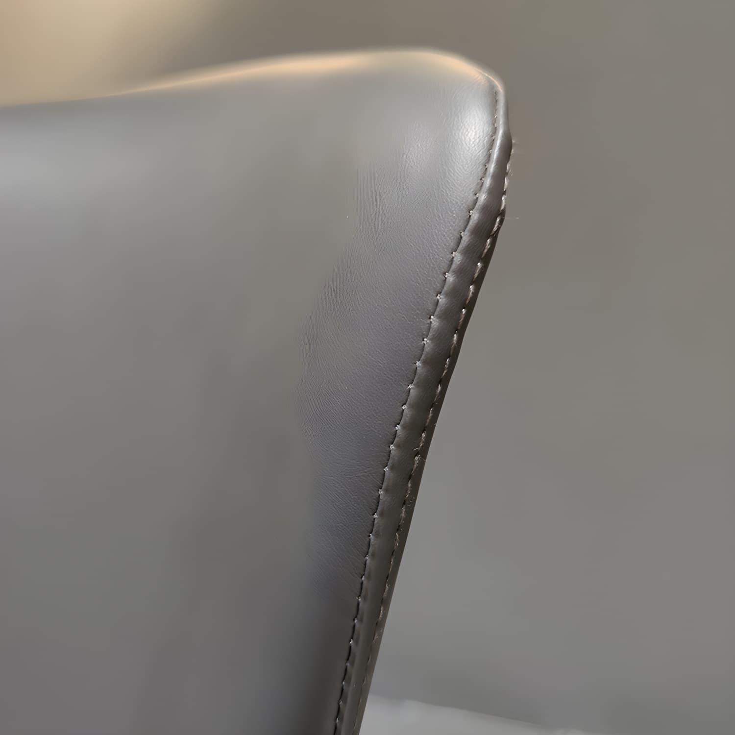 Designer Style Leather Arm Chair Wingback Matte Finish Single Dining Chair thumbnail 14