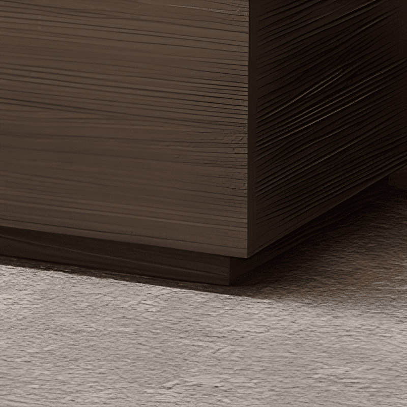 Organic Modern Nightstand With Drawer Organization Featuring 2 Drawers and Real Wood Countertop thumbnail 12