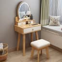 Color Natural Wood/White