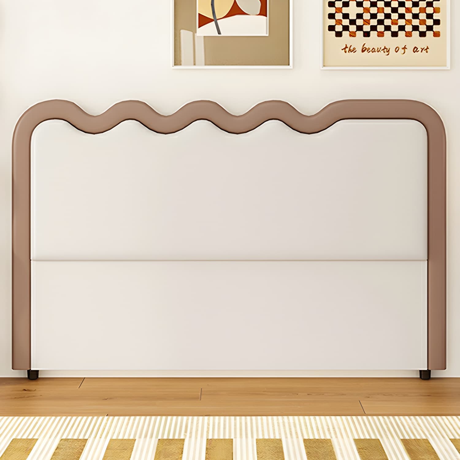 Modern Upholstered Panel Headboard with Leather Upholstery and Rectangular Shape thumbnail 17