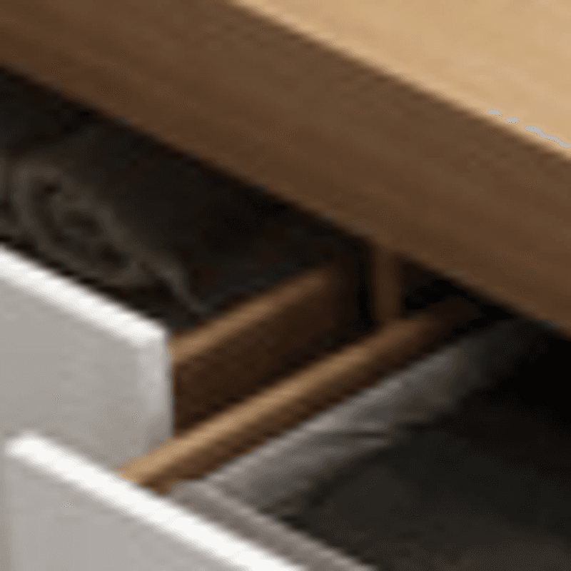 Natural Color Solid Color Storage Included with 4 Storage Boxes for Bedroom thumbnail 5