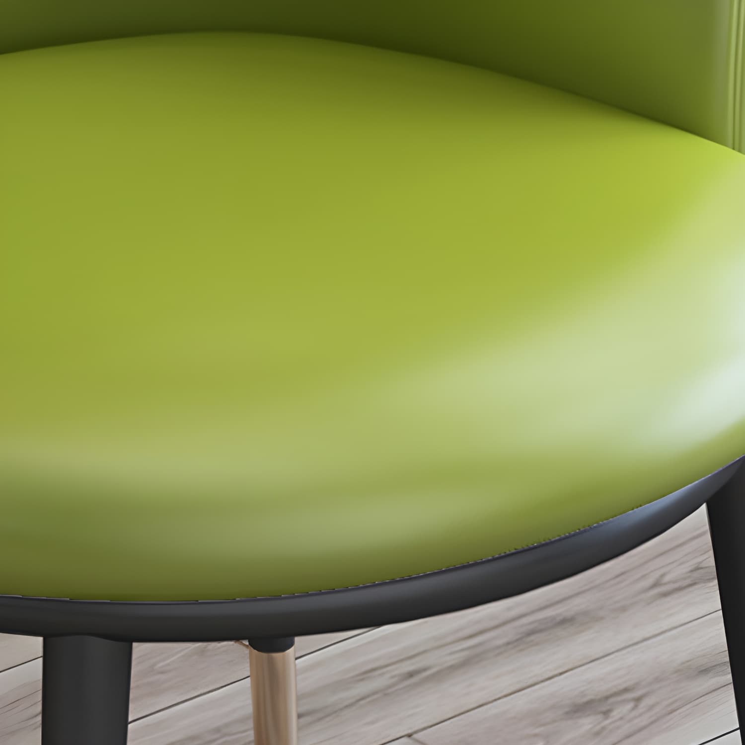 Faux Leather Contemporary Dining Chair with 4 Legs Matte Finish Solid Back Chair thumbnail 23