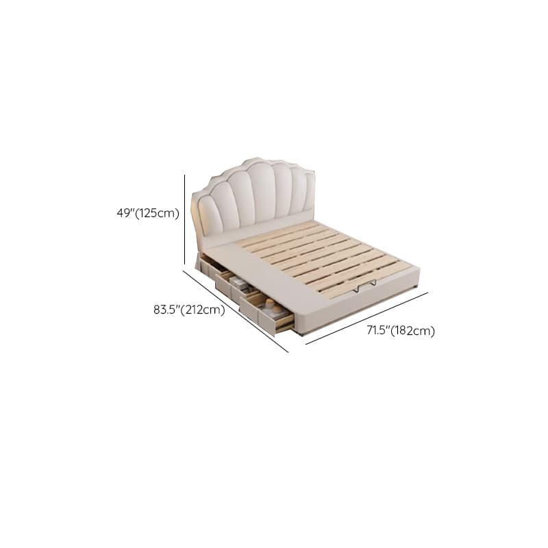Storage Included with 3 Storage Boxes, Natural Wood Frame, Storage Drawer, Panel Headboard, and Sponge Upholstery thumbnail 19