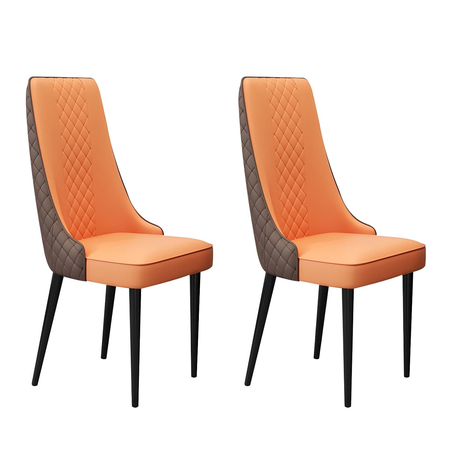 Glam Style Side Chair Leather Parsons Indoor Dining Chair for Living Room thumbnail 10