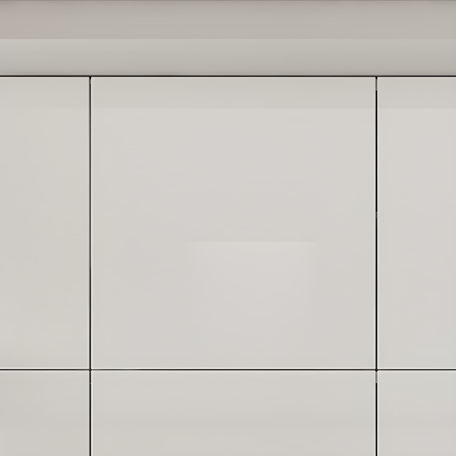 White Modern Style Wardrobe Cabinet Engineered Wood with Garment Rod thumbnail 7