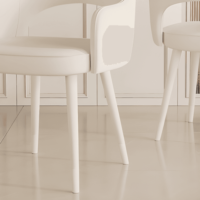 Modern Simple Style Arm Chair with Ventilated Back, Padded Upholstery, Arms, and Metal Legs thumbnail 12