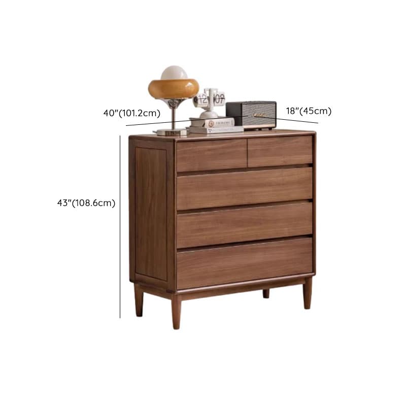 Modish Horizontal/Vertical Cocoa Double Dresser/Lingerie Chest in Raw Wood with 5 Drawers/7 Drawers/6 Drawers thumbnail 19