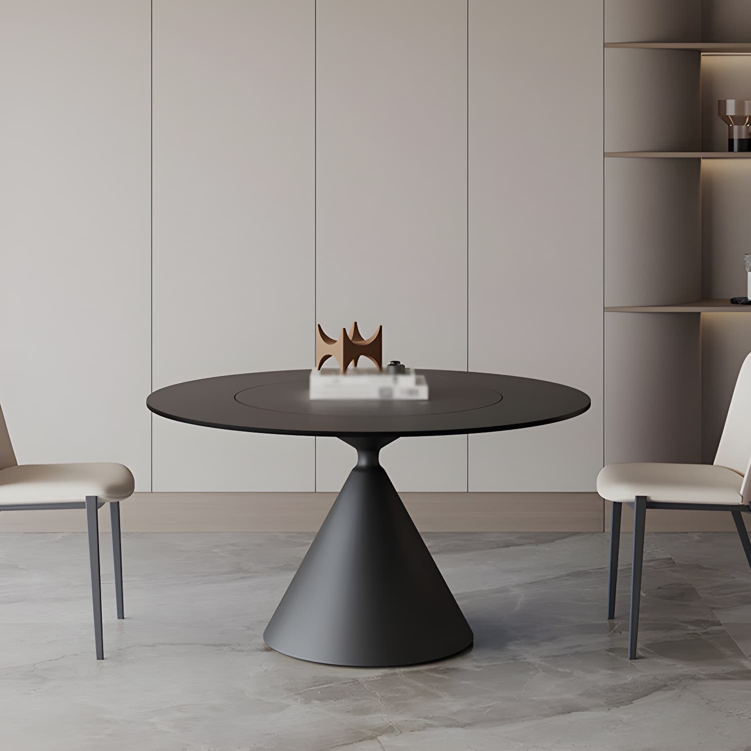 Sintered Stone Home Dining Table Modern Round Dining Room Table thumbnail 8