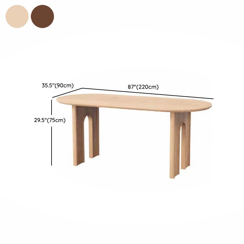 Natural/Espresso Finish/Sand Natural Pine Wood Dining Table for 9 People/for 6 thumbnail 26