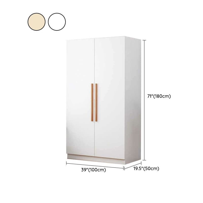 Modern Manufactured Wood Cabinet Armoire with Interior Shelves, Clothing Rod and Soft Close Door thumbnail 13
