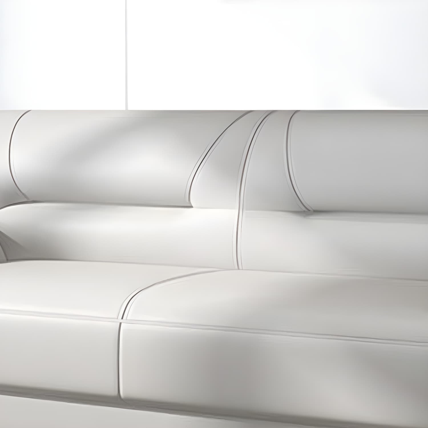 Leather Modern 2/3-seat Pillow Top Arm Sofa 70.87"/55.12" W Sewn Pillow Back Sofa thumbnail 15