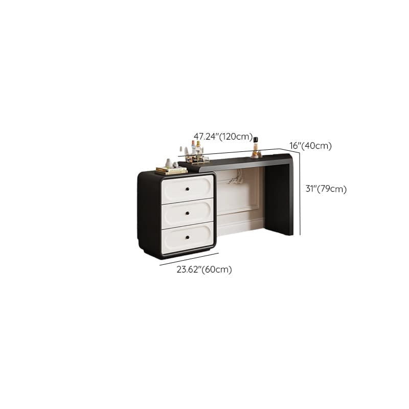Midnight Black Sleeping Room Makeup Vanity with Scalable Telescopic and Push-Pull thumbnail 11